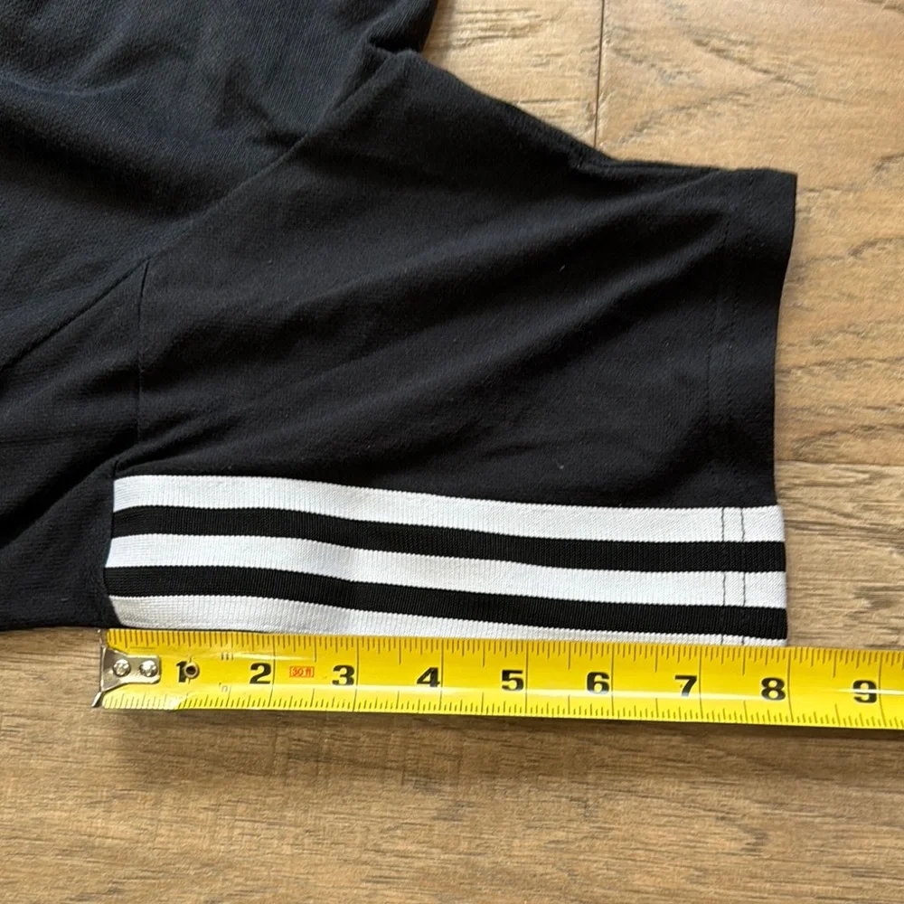 Adidas Black Polo Shirt with Iconic Stripes DC United Size Medium - Picture 8 of 9